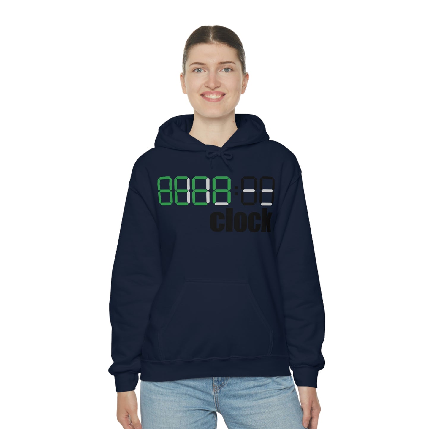 Beer on Clock Unisex Hooded Sweatshirt
