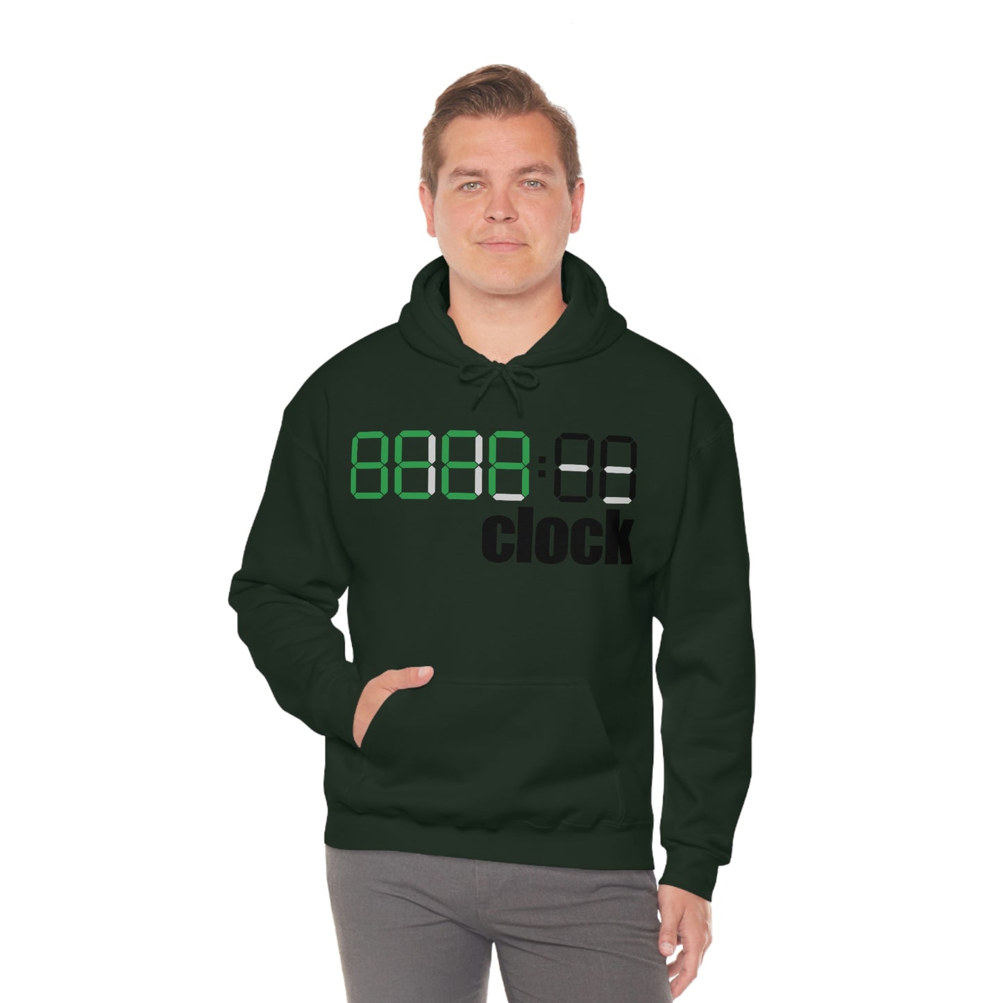 Beer on Clock Unisex Hooded Sweatshirt