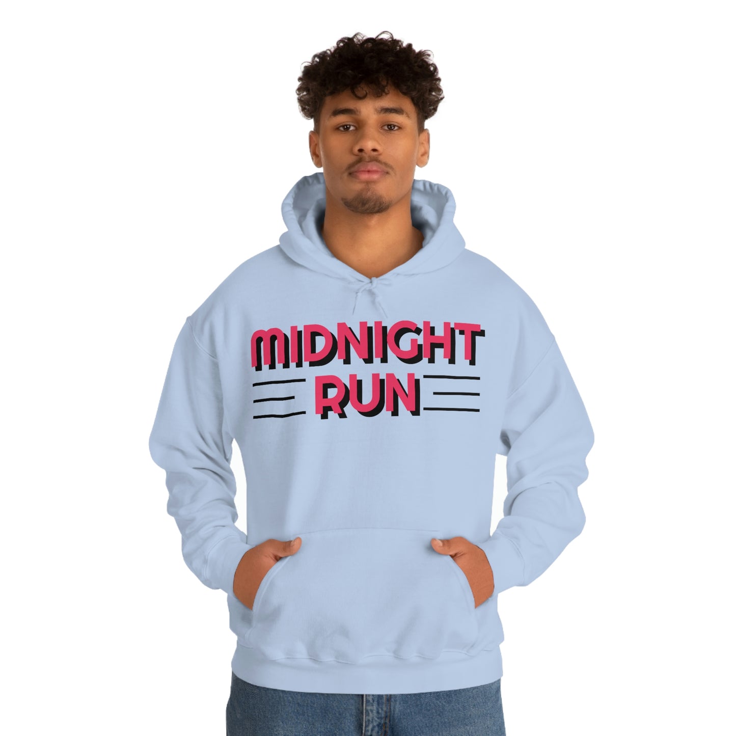 Midnight Run Retro Style Unisex Hooded Sweatshirt