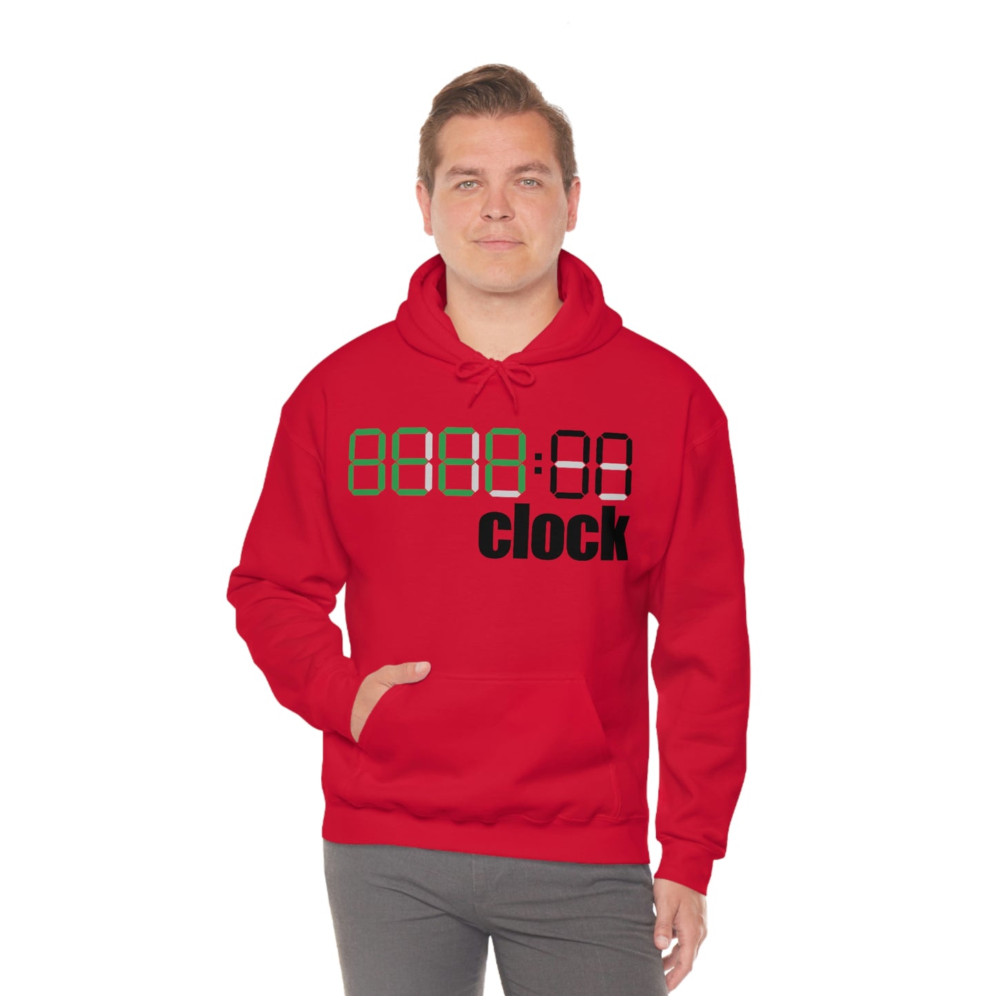 Beer on Clock Unisex Hooded Sweatshirt