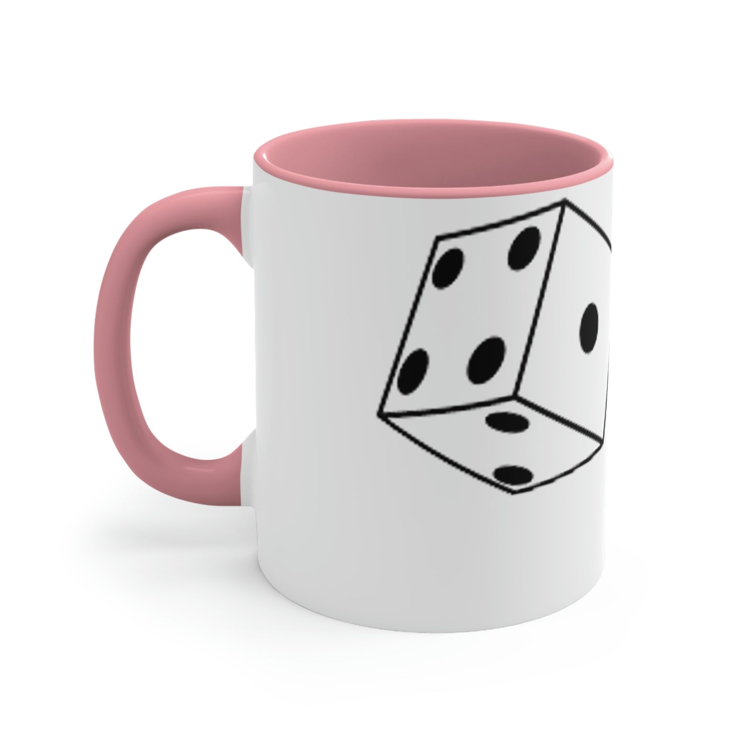 Dice Roll Accent Coffee Mug, 11oz