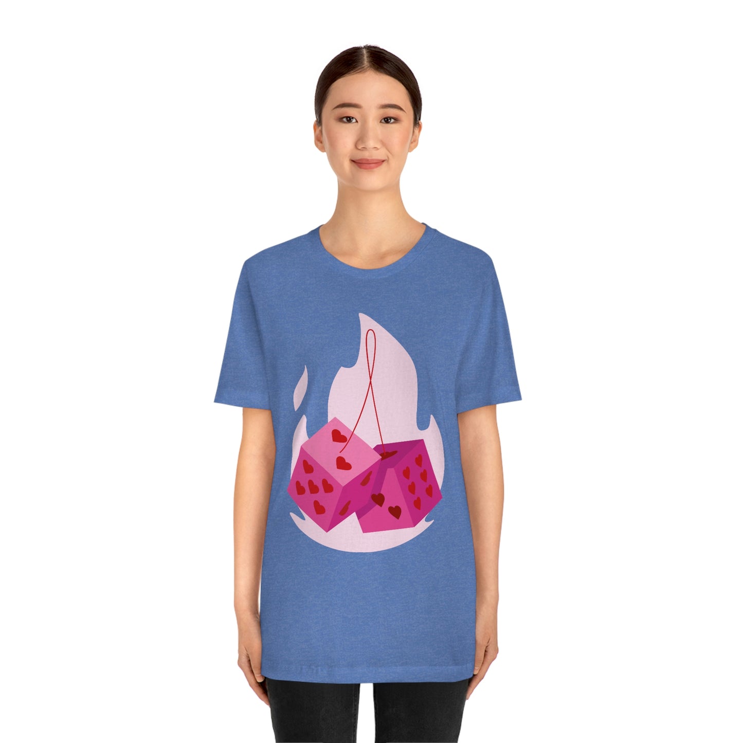 Dice Hearts Unisex Jersey Short Sleeve Tee