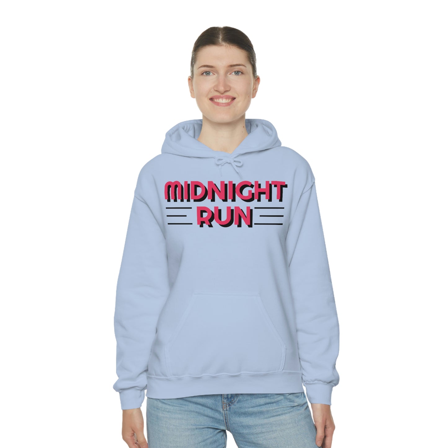 Midnight Run Retro Style Unisex Hooded Sweatshirt