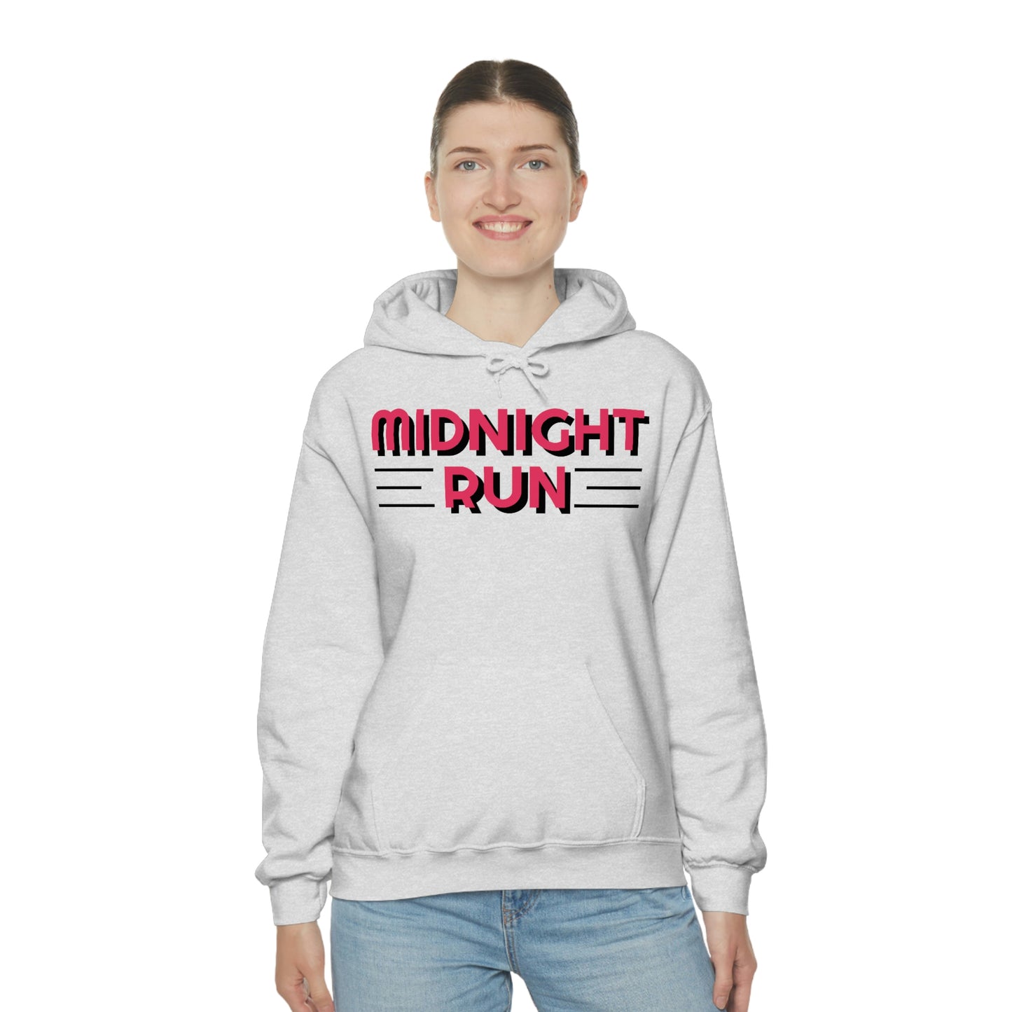 Midnight Run Retro Style Unisex Hooded Sweatshirt