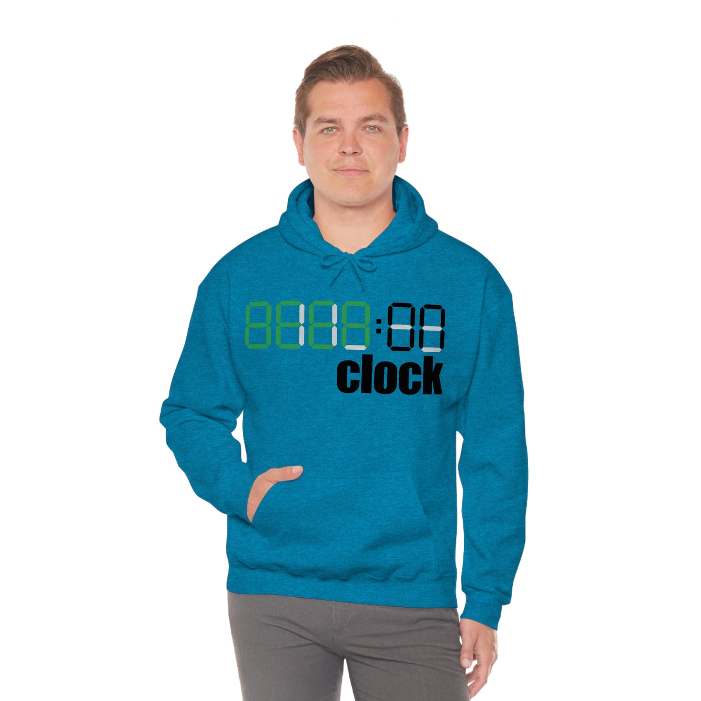Beer on Clock Unisex Hooded Sweatshirt