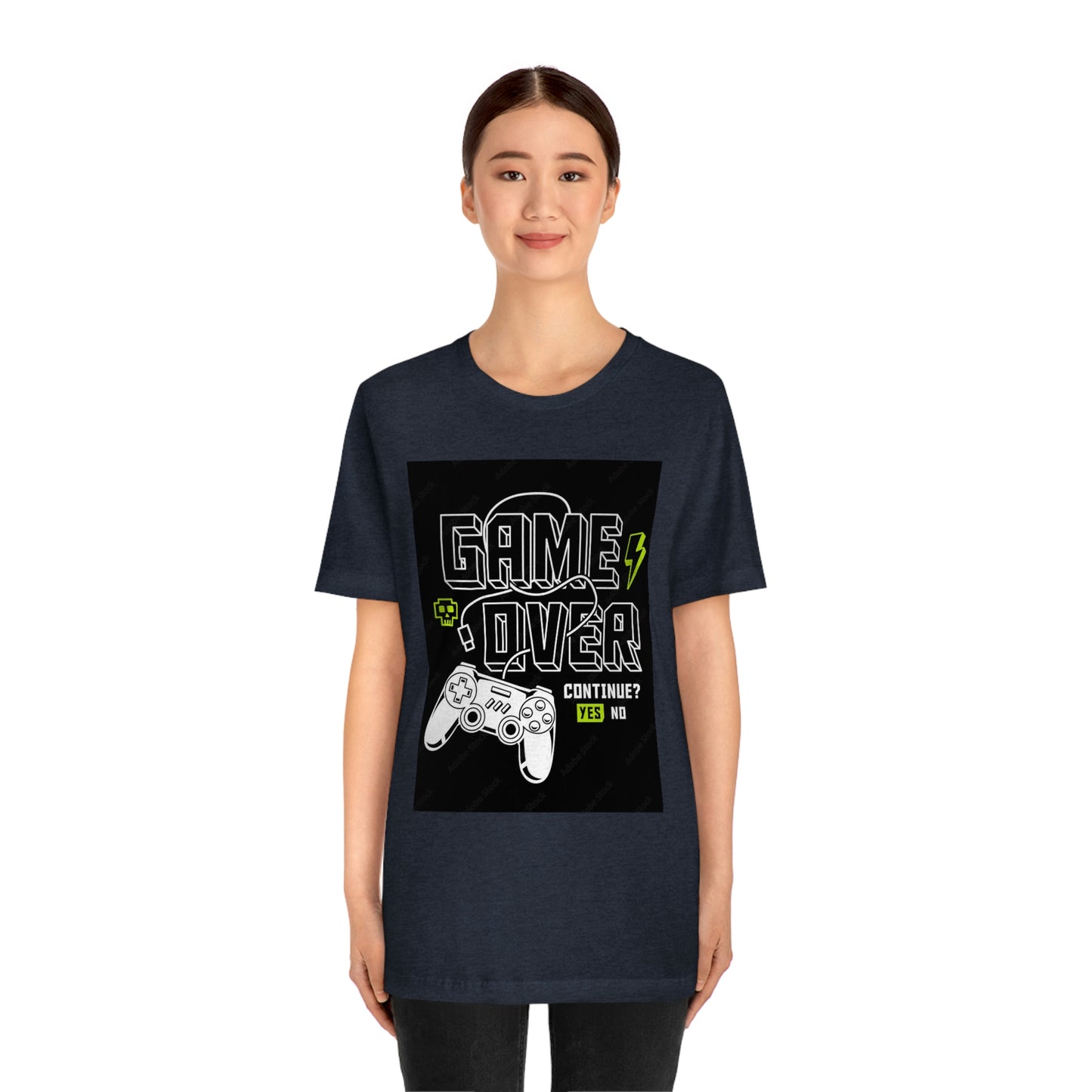 Game Over Unisex Jersey Short Sleeve Tee