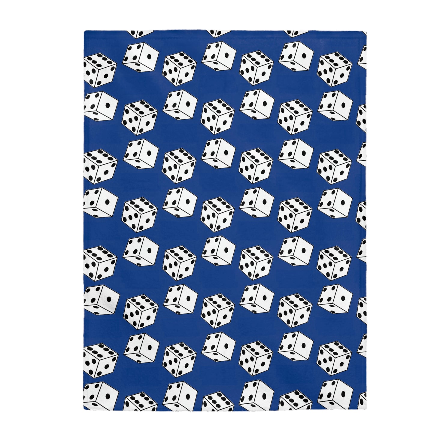 Dice Pattern Velveteen Plush Blanket
