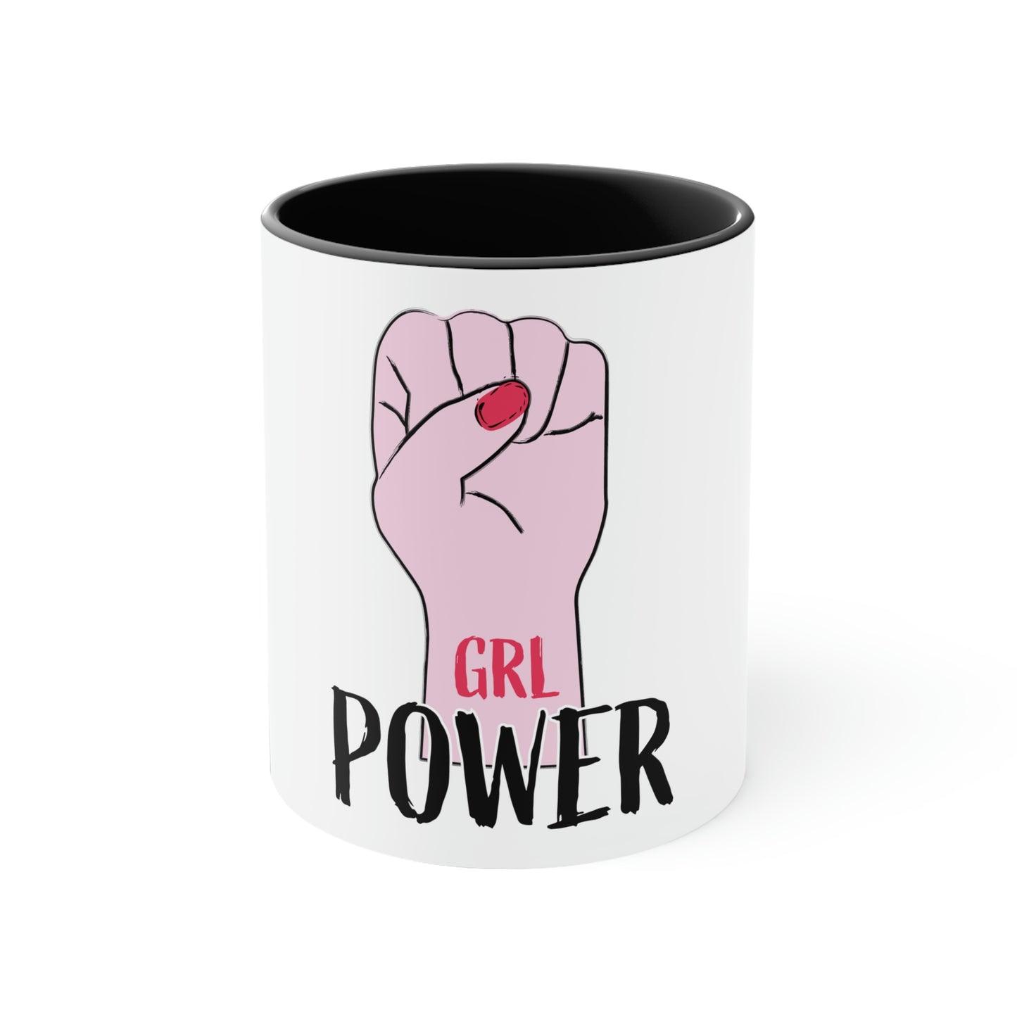 Grl Power Accent Coffee Mug, 11oz