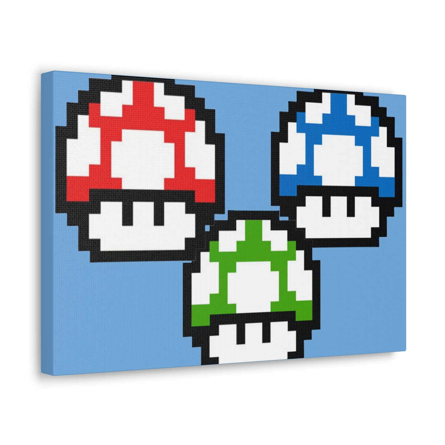 Mushroom 8 Bit Style Canvas Gallery Wraps