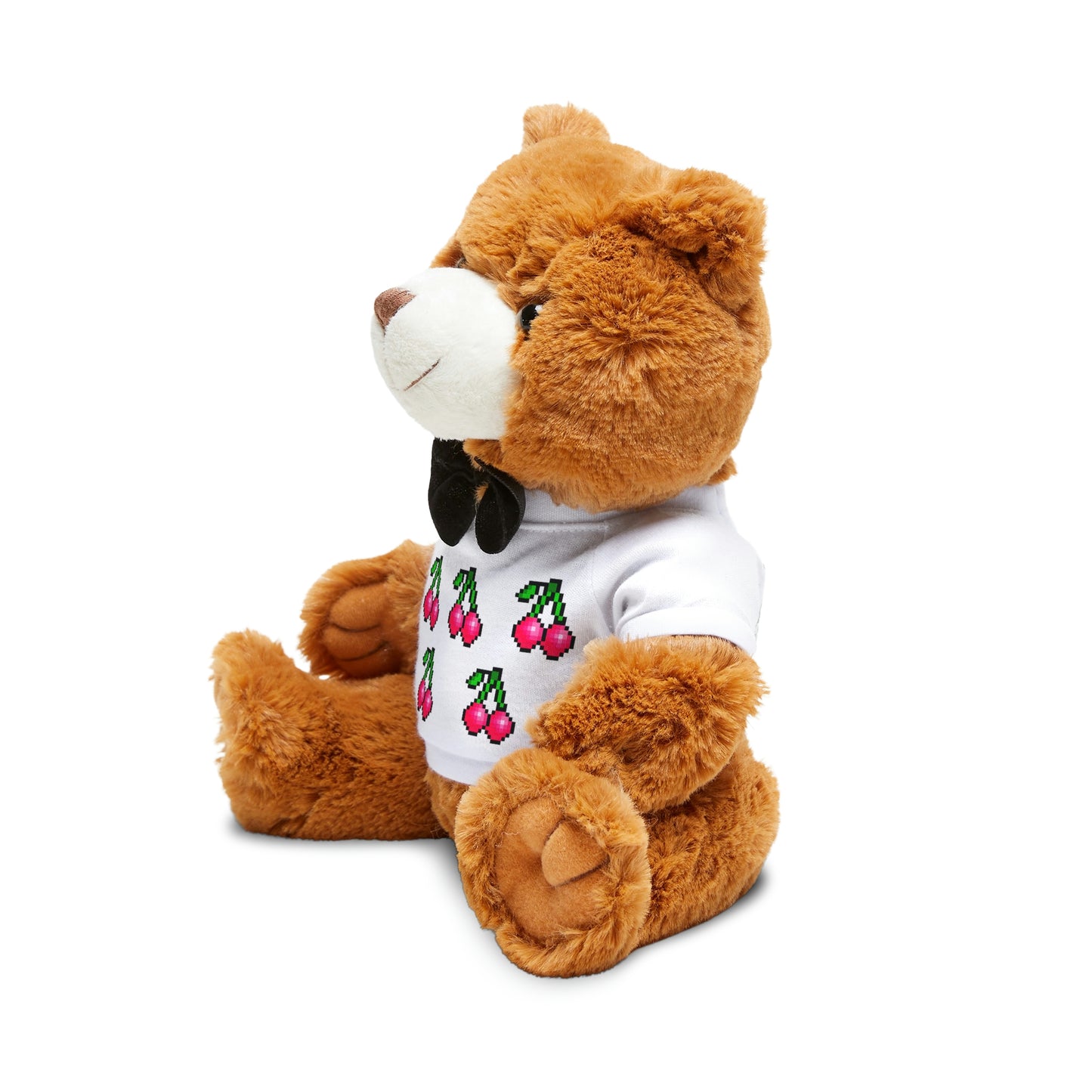Teddy Bear with Video Game Style Cherries T-Shirt