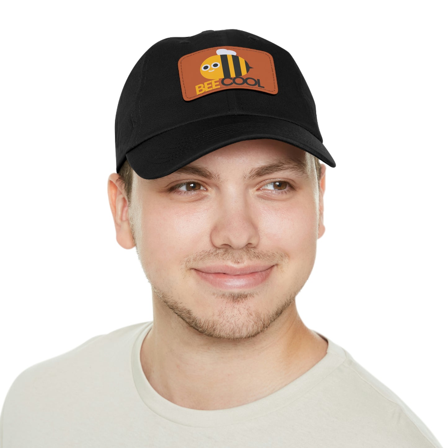 Bee Cool Dad Hat with Leather Patch