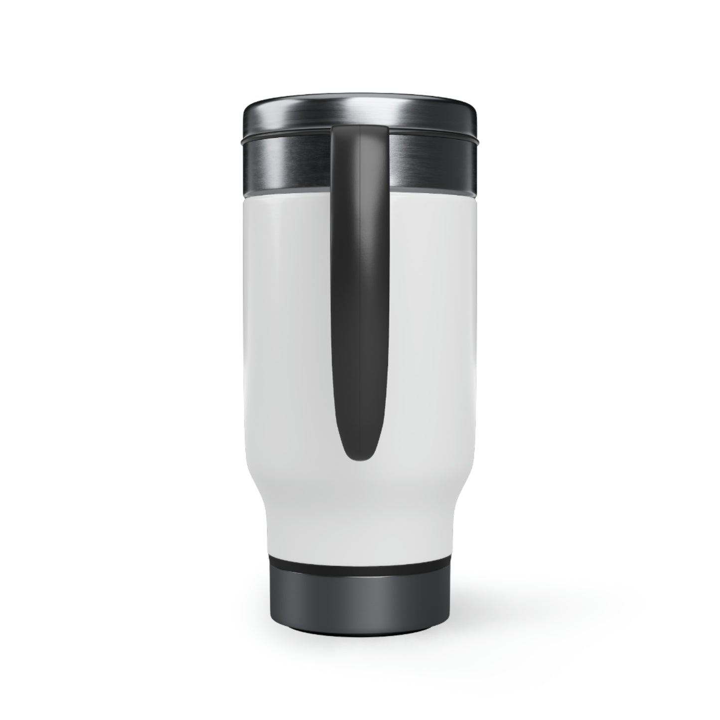 Cats & Wine Style Travel Mug with Handle, 14oz