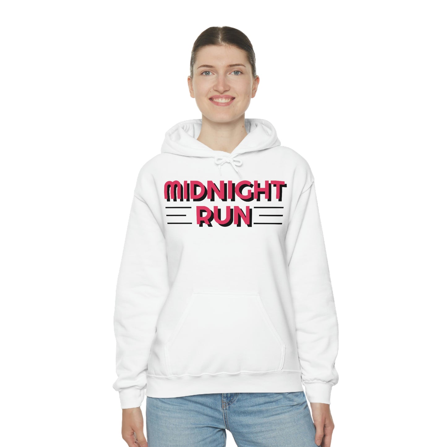 Midnight Run Retro Style Unisex Hooded Sweatshirt