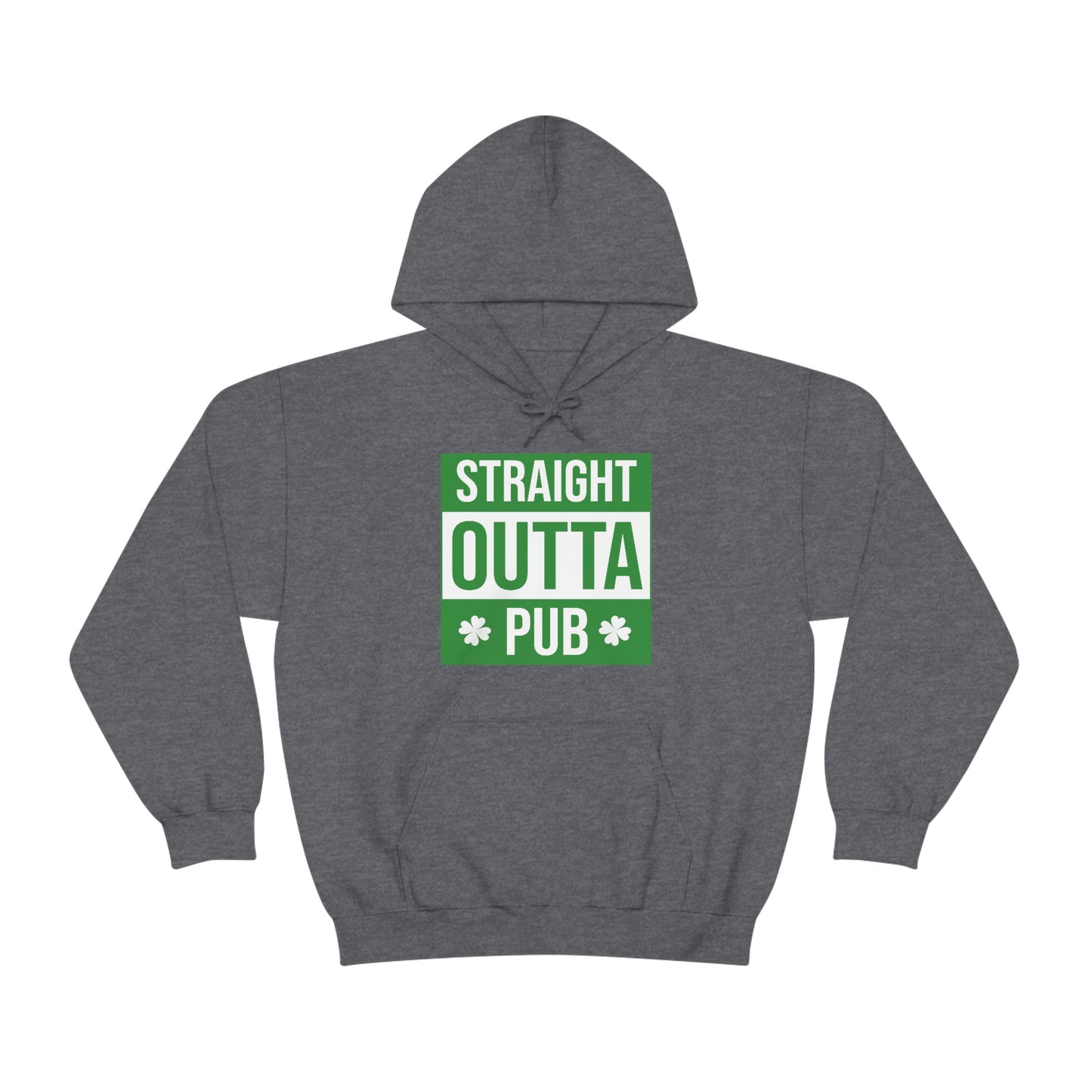 Straight Outta Pub Style Unisex Hooded Sweatshirt