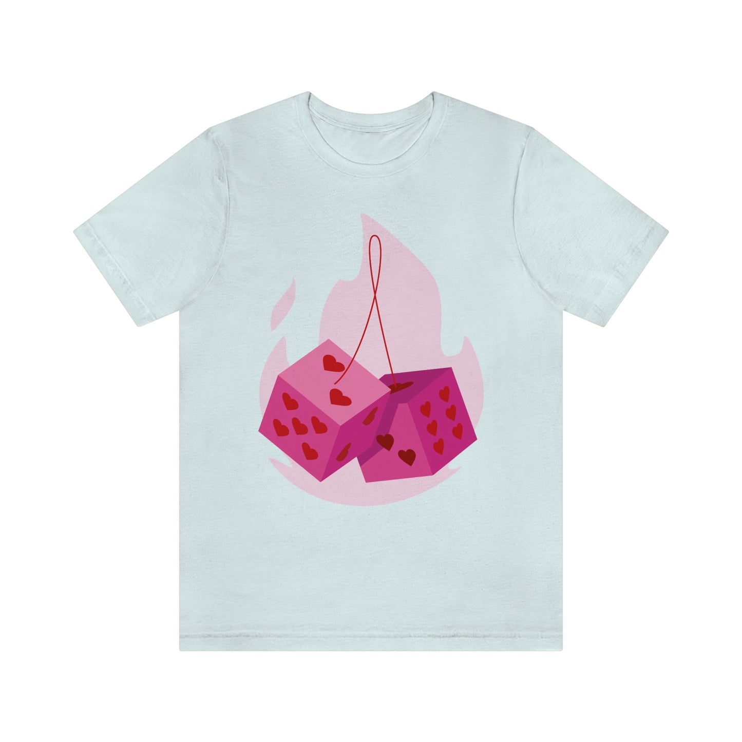 Dice Hearts Unisex Jersey Short Sleeve Tee