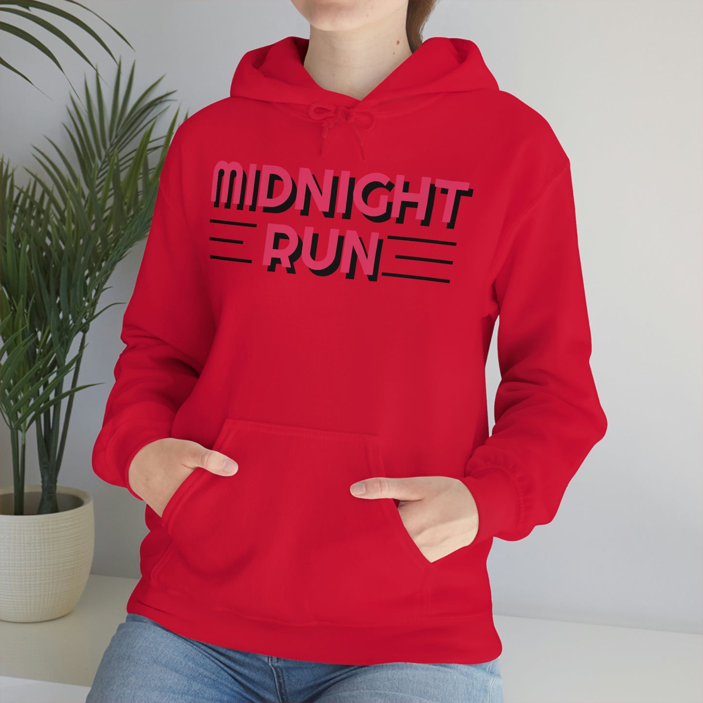 Midnight Run Retro Style Unisex Hooded Sweatshirt