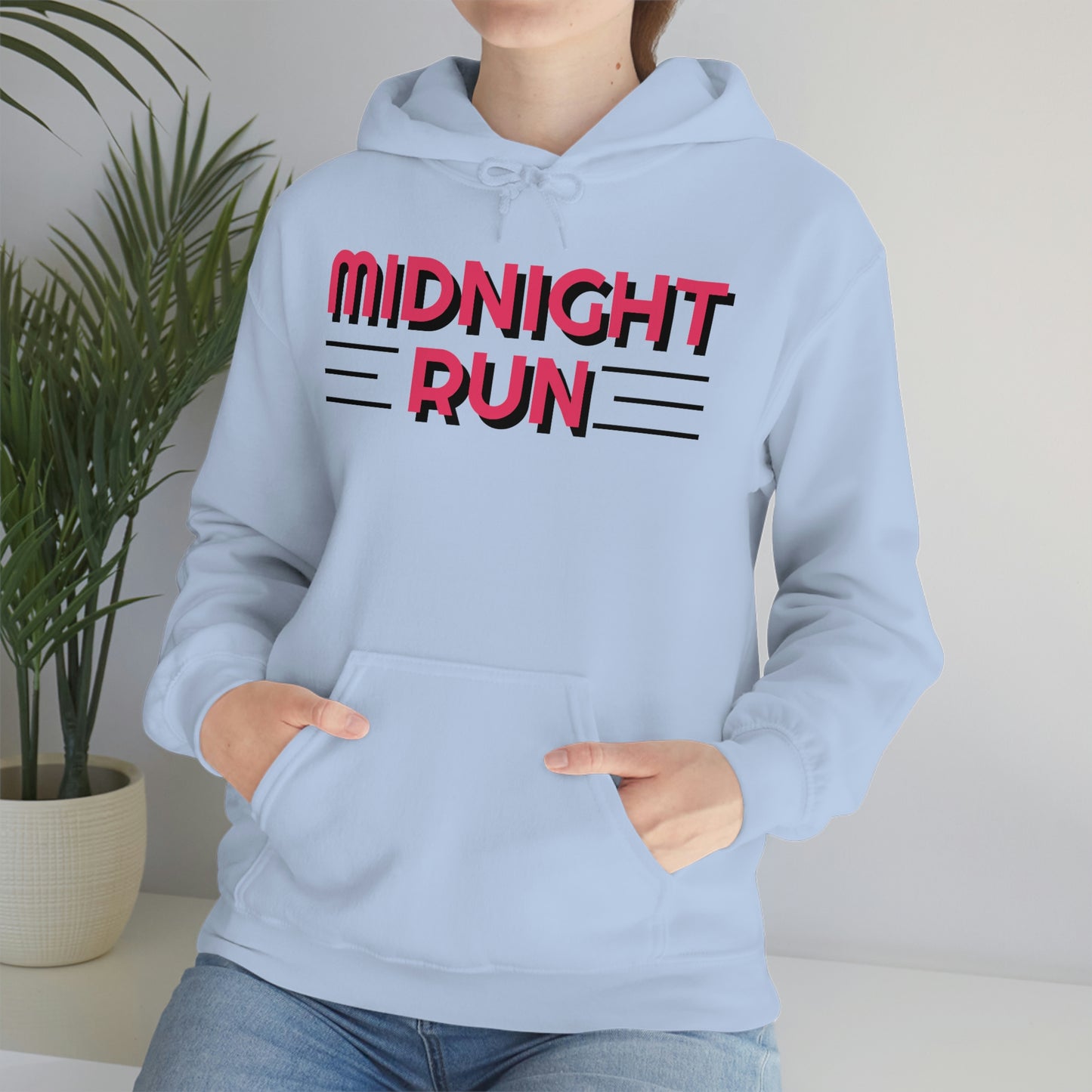 Midnight Run Retro Style Unisex Hooded Sweatshirt