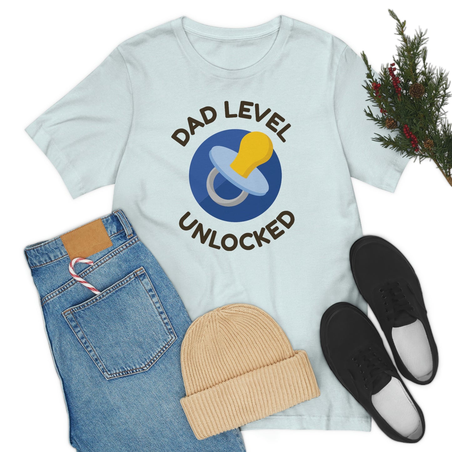 Dad Level Unlocked Unisex Jersey Short Sleeve Tee