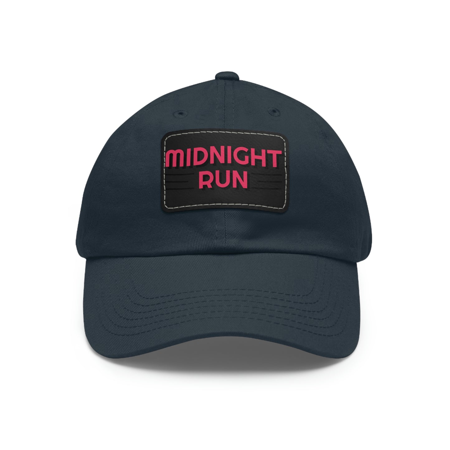 Midnight Run Dad Hat with Leather Patch
