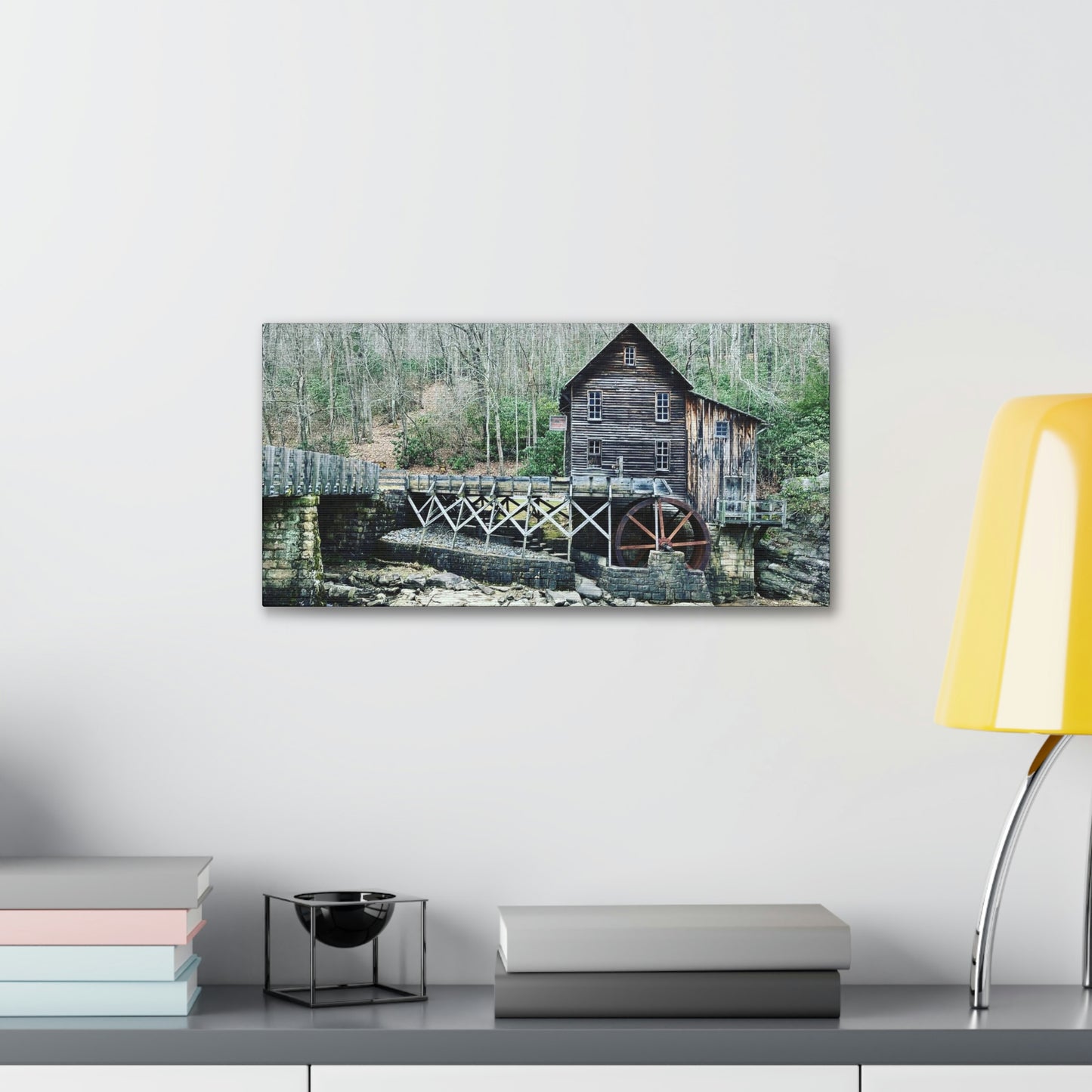 Grist Mill Scenic Canvas Gallery Wraps