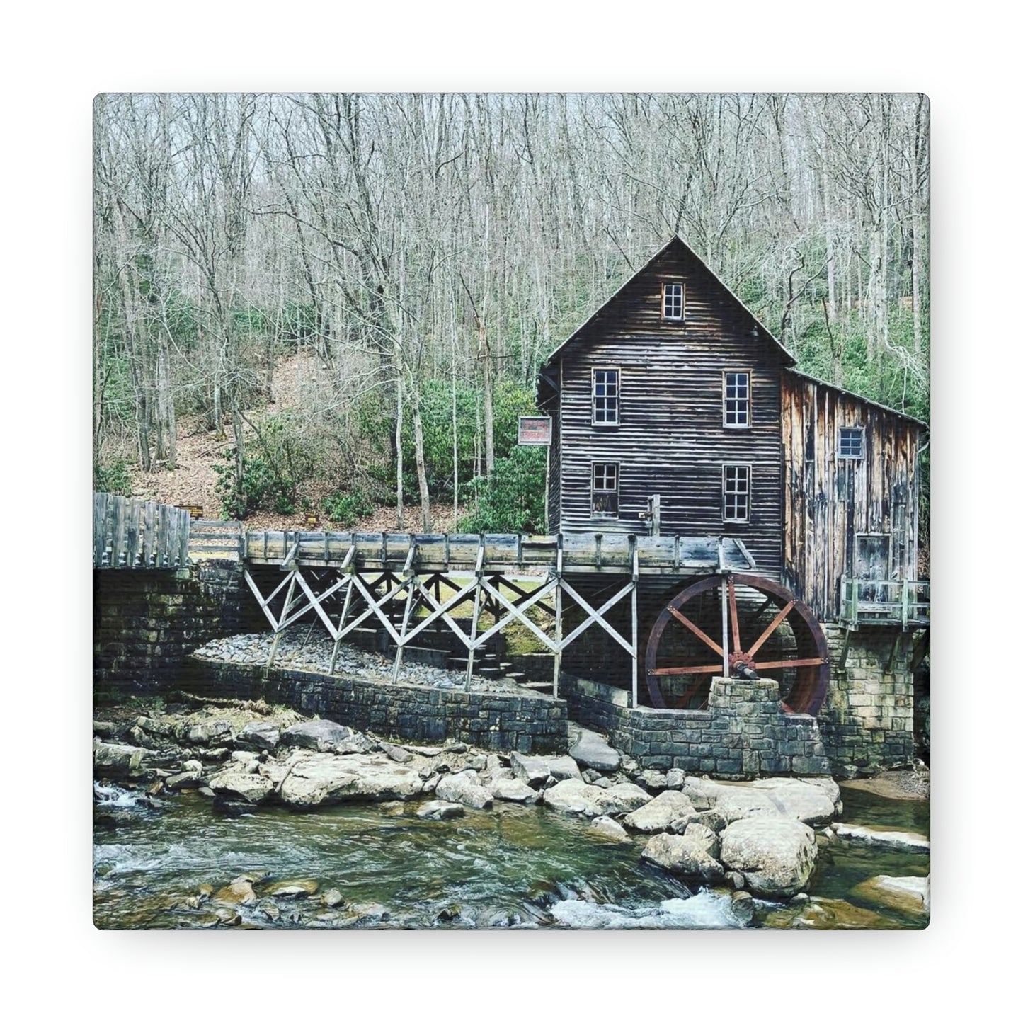Grist Mill Scenic Canvas Gallery Wraps