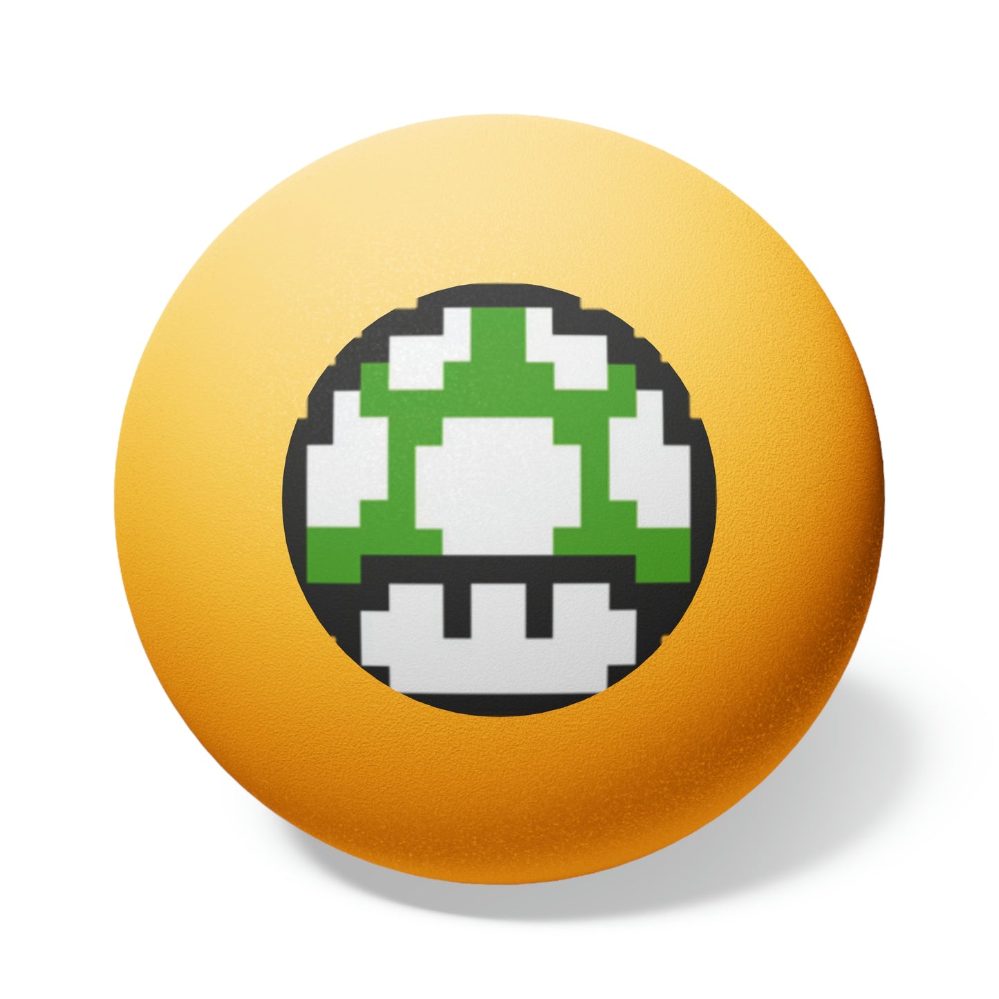 Green Mushroom 8 Bit Style Ping Pong Balls, 6 pcs