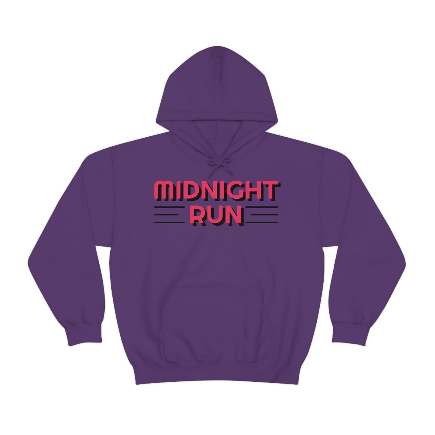 Midnight Run Retro Style Unisex Hooded Sweatshirt