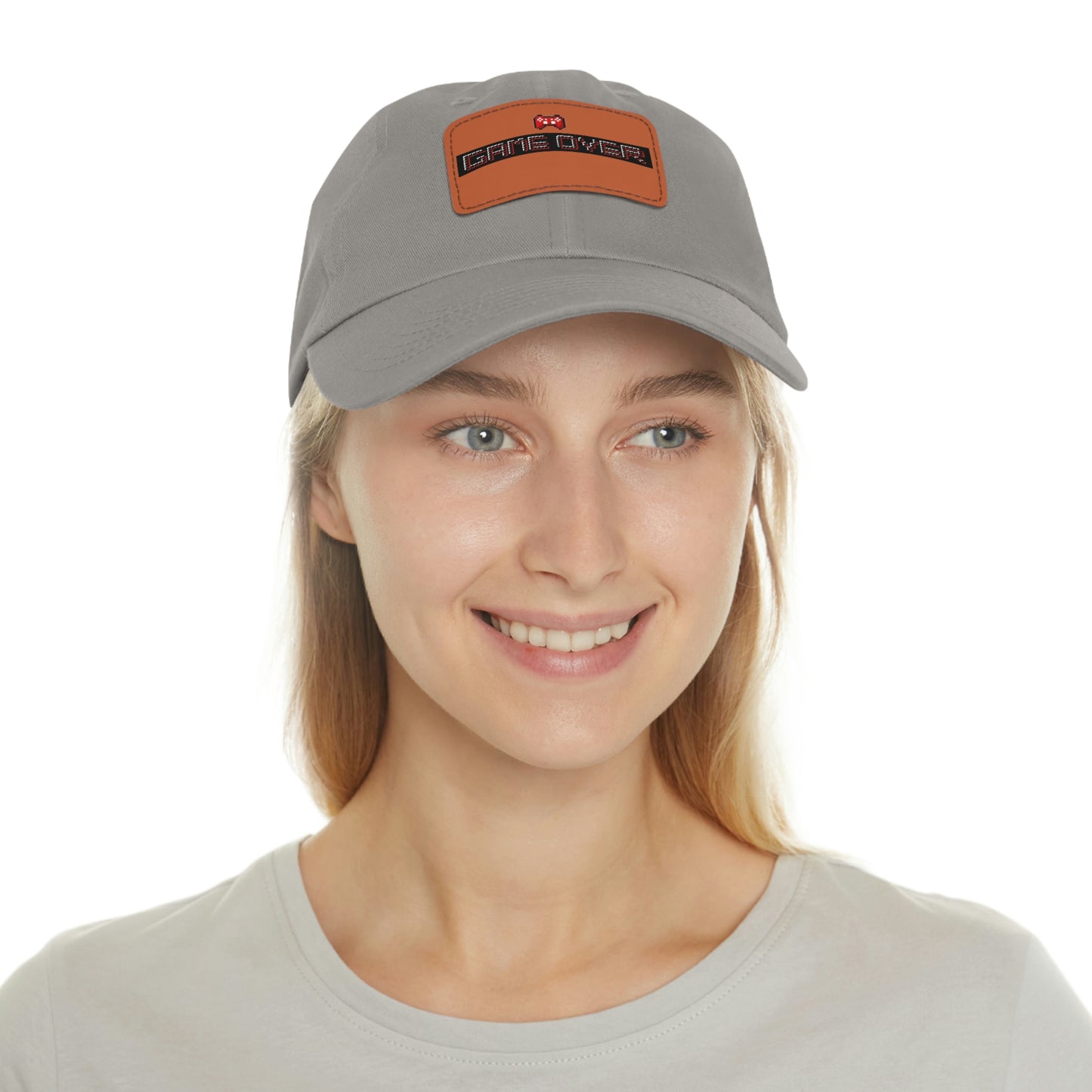 Game Over! Dad Hat with Leather Patch