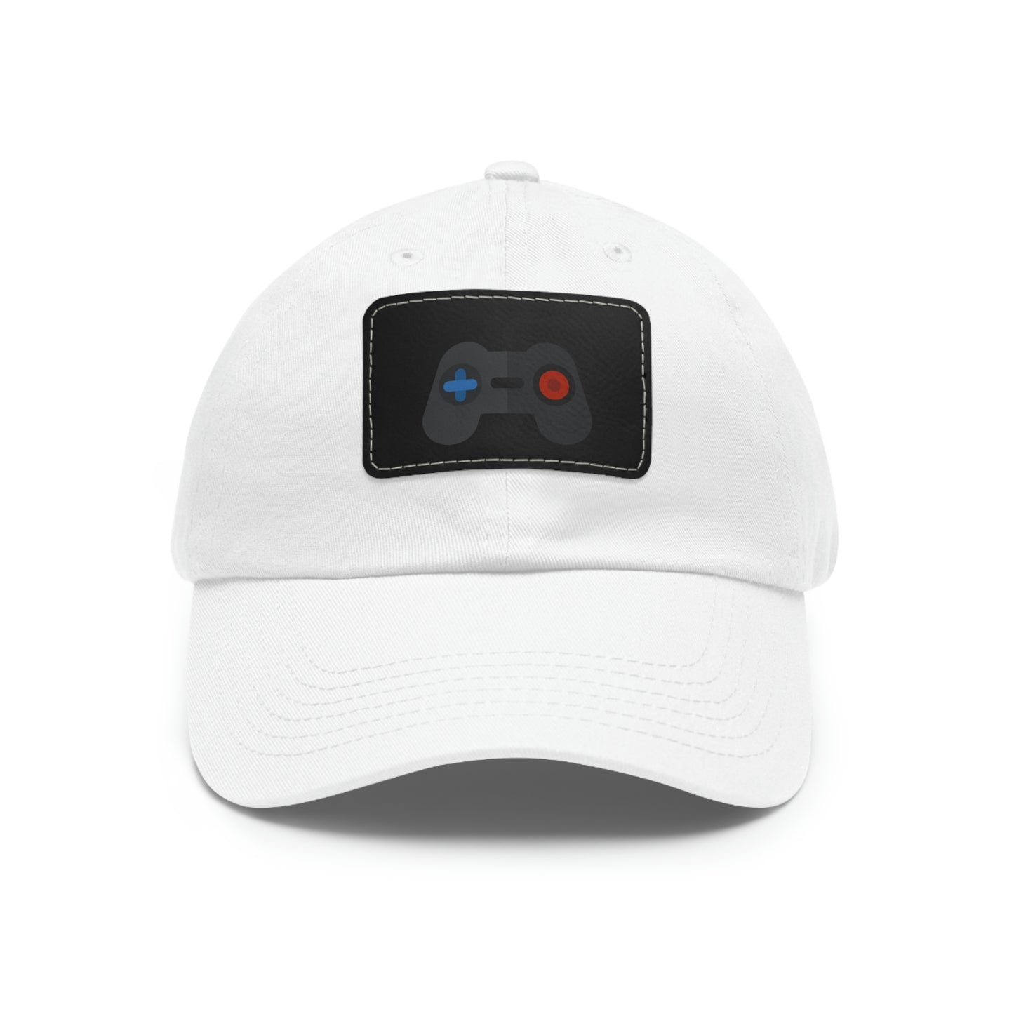 Retro Game Controller Dad Hat with Leather Patch