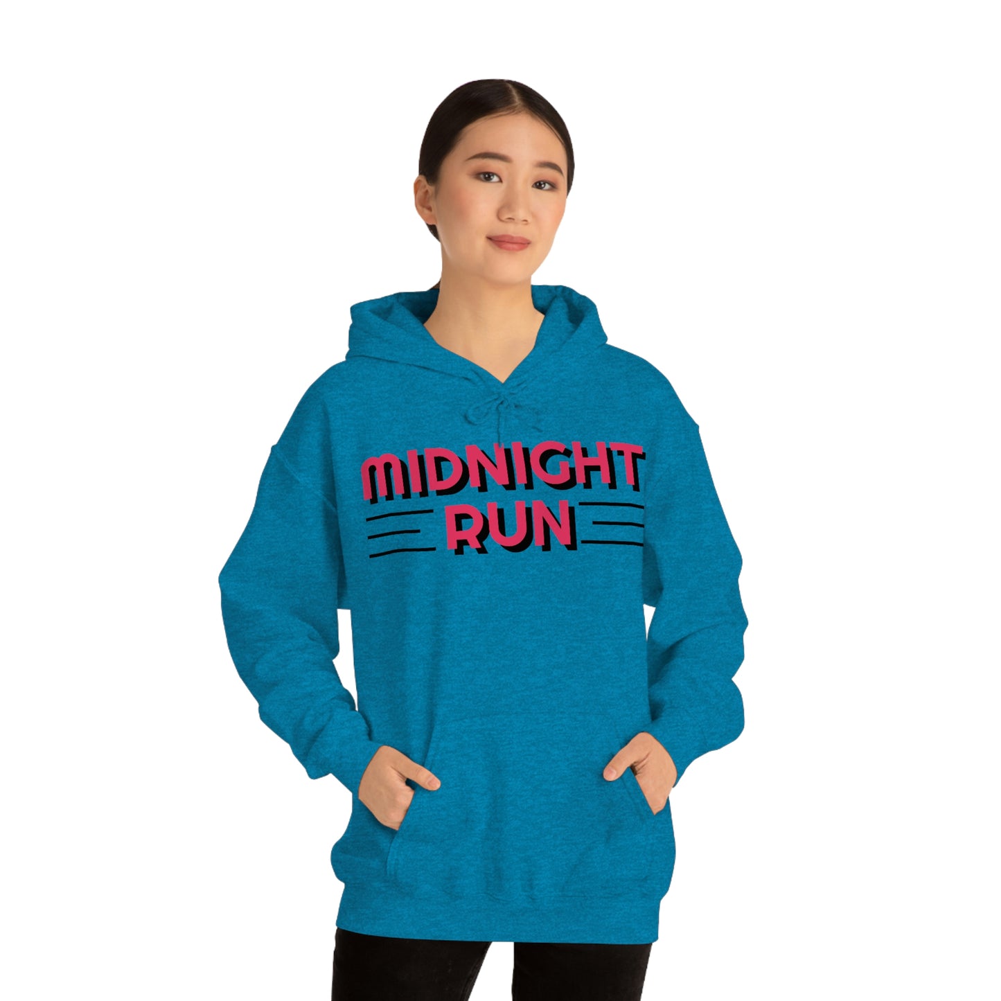 Midnight Run Retro Style Unisex Hooded Sweatshirt