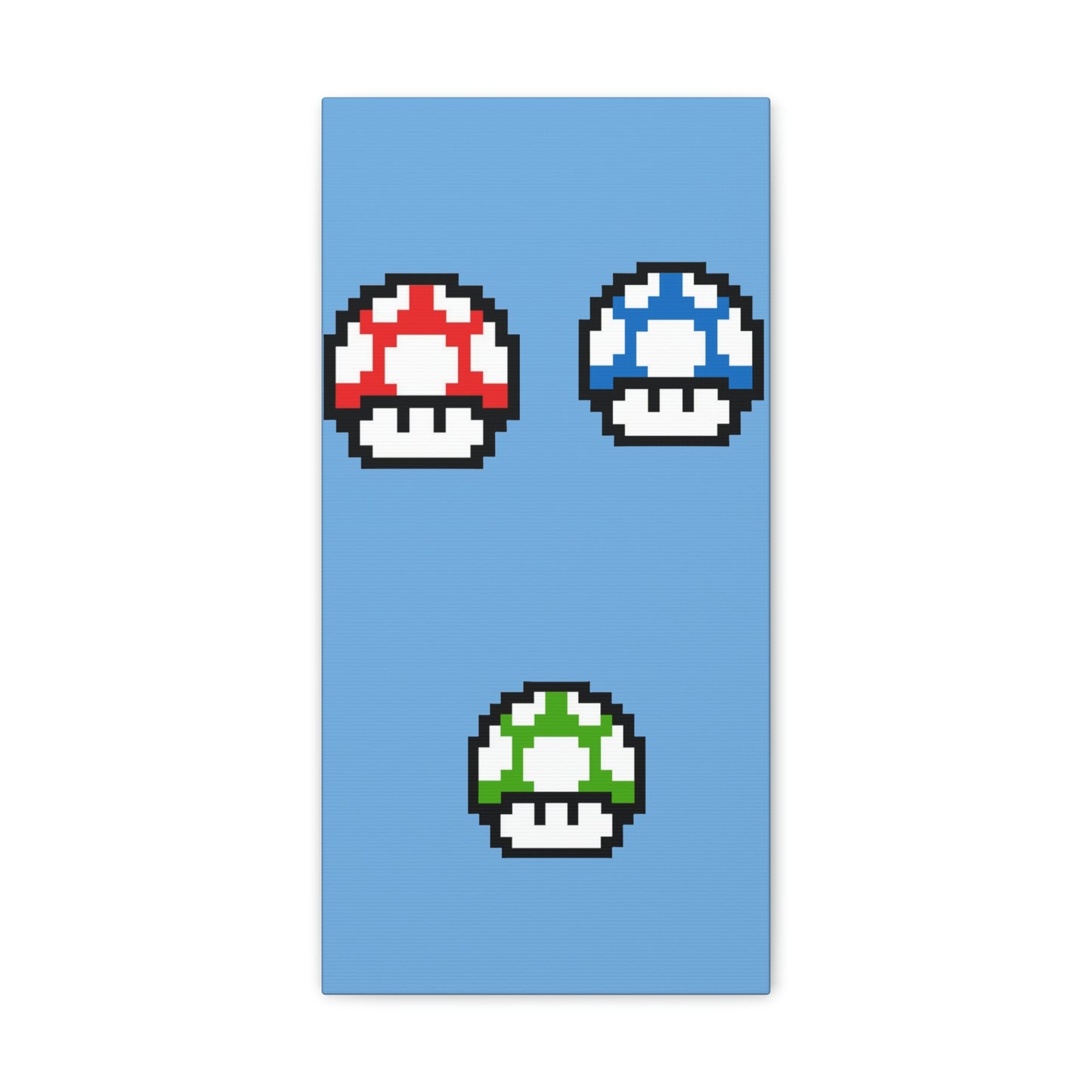 Mushroom 8 Bit Style Canvas Gallery Wraps