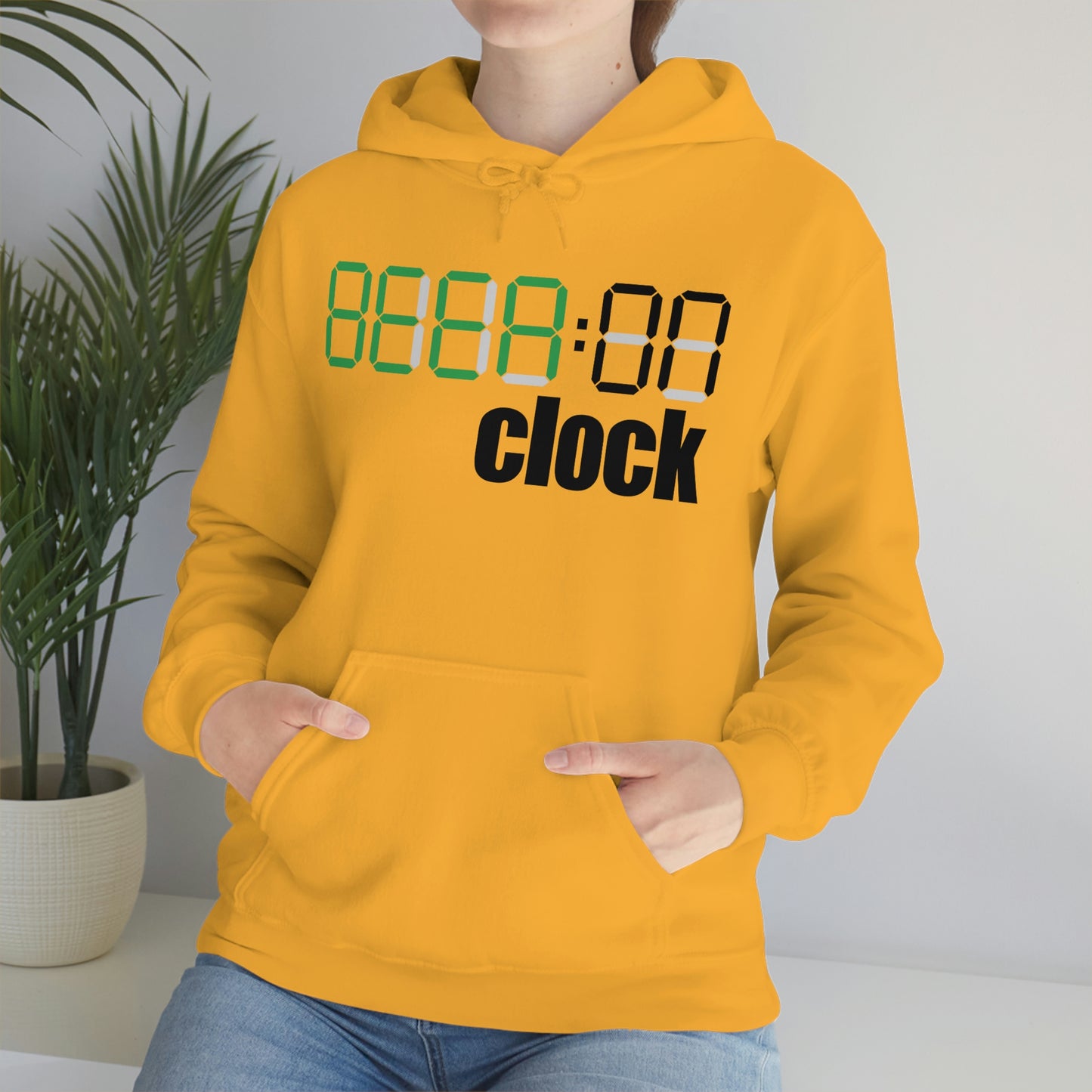 Beer on Clock Unisex Hooded Sweatshirt