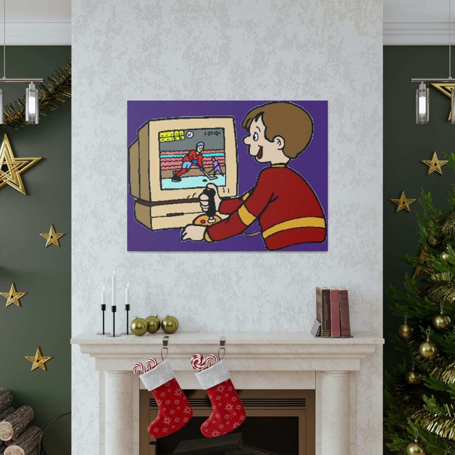 Old School Gamer Canvas Gallery Wraps