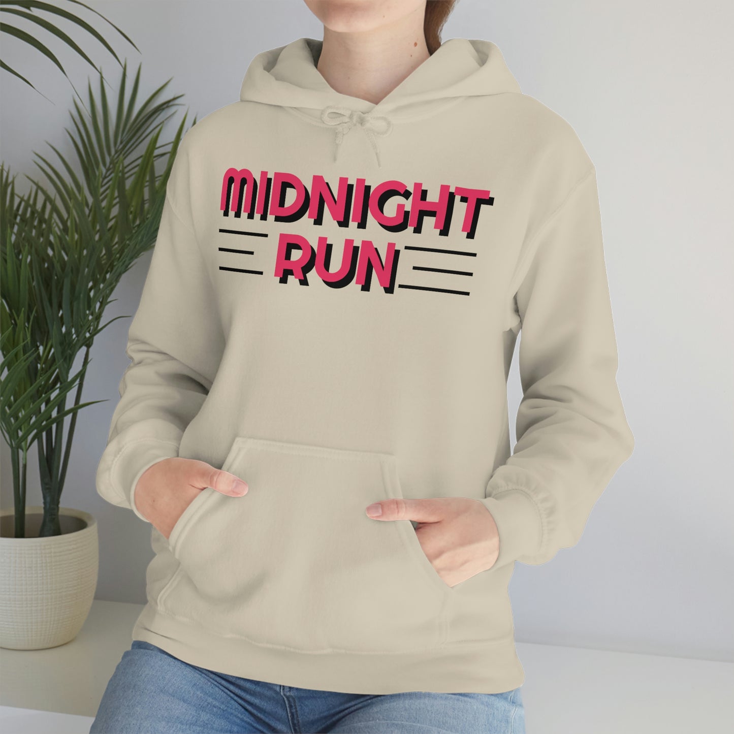 Midnight Run Retro Style Unisex Hooded Sweatshirt