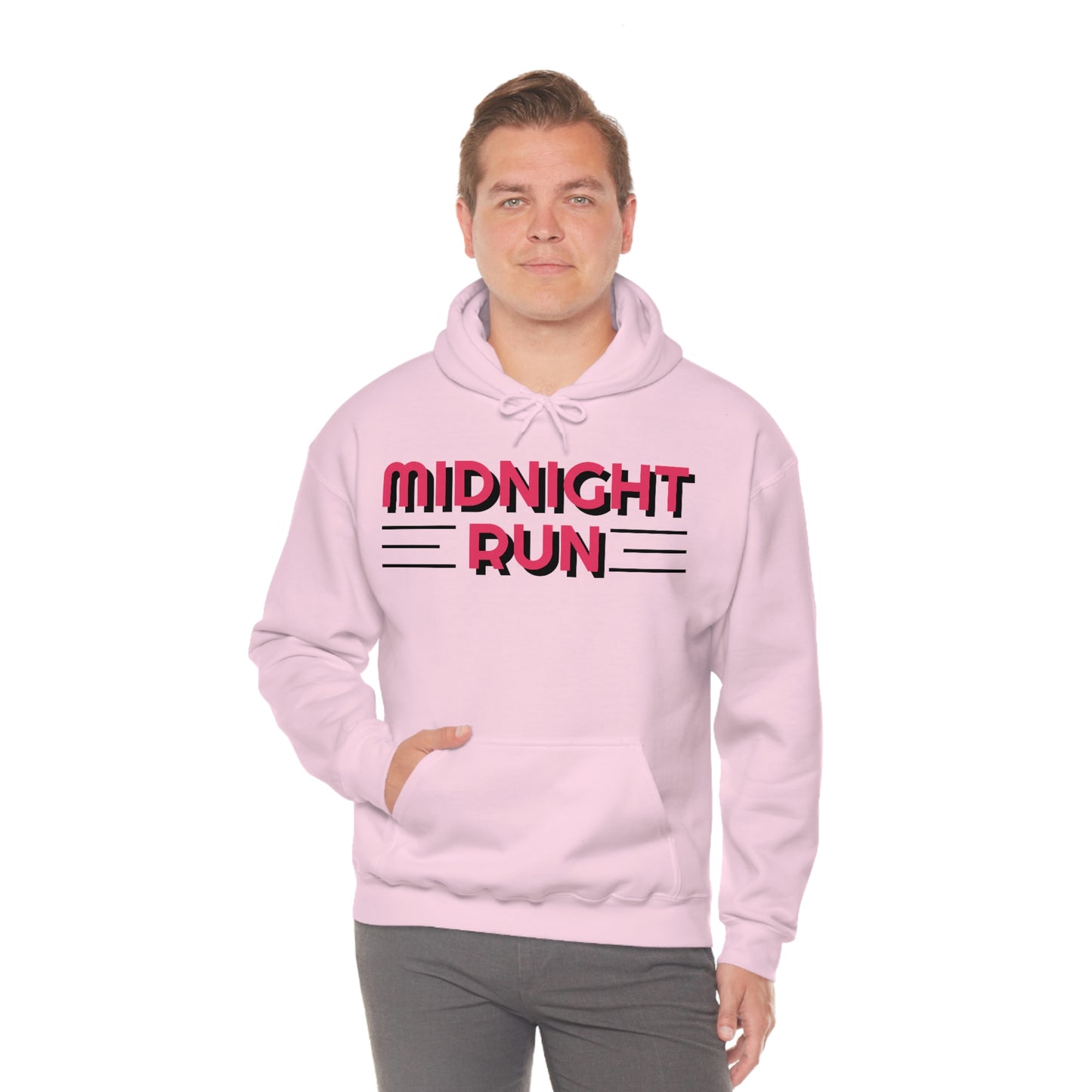 Midnight Run Retro Style Unisex Hooded Sweatshirt