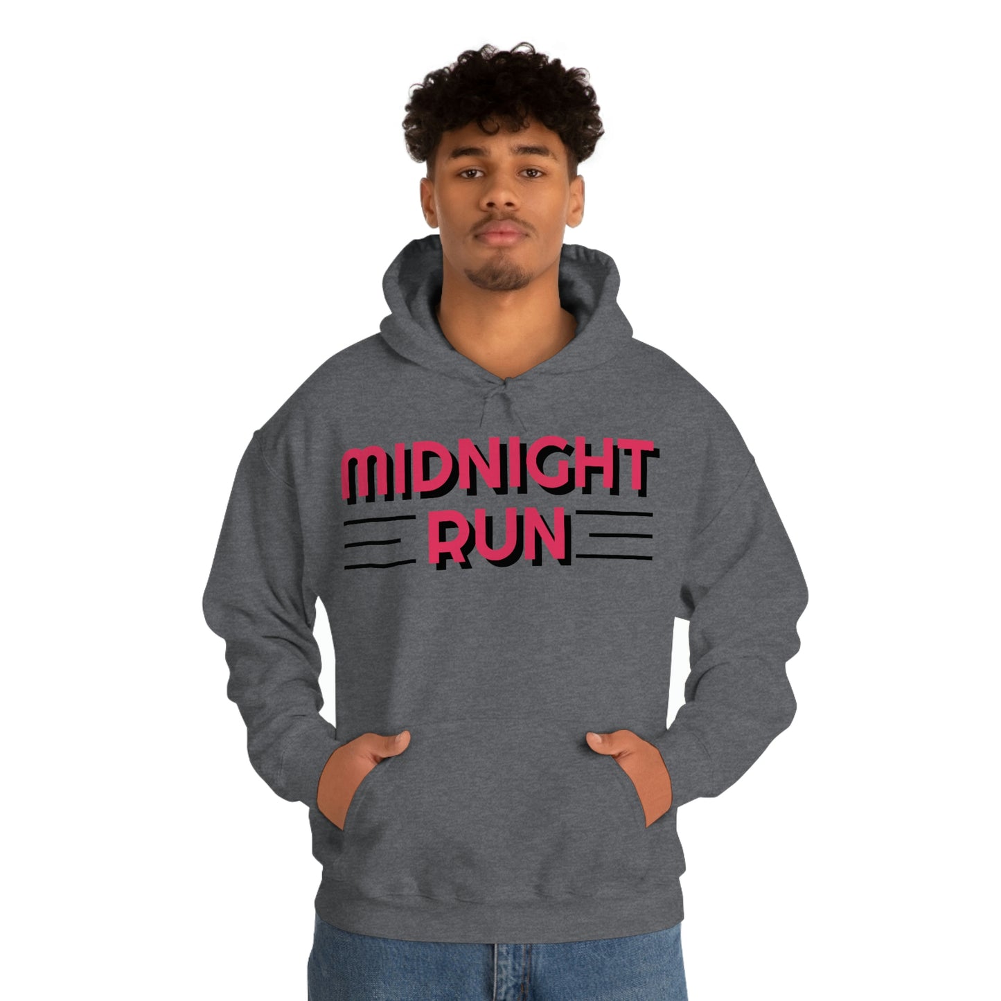 Midnight Run Retro Style Unisex Hooded Sweatshirt