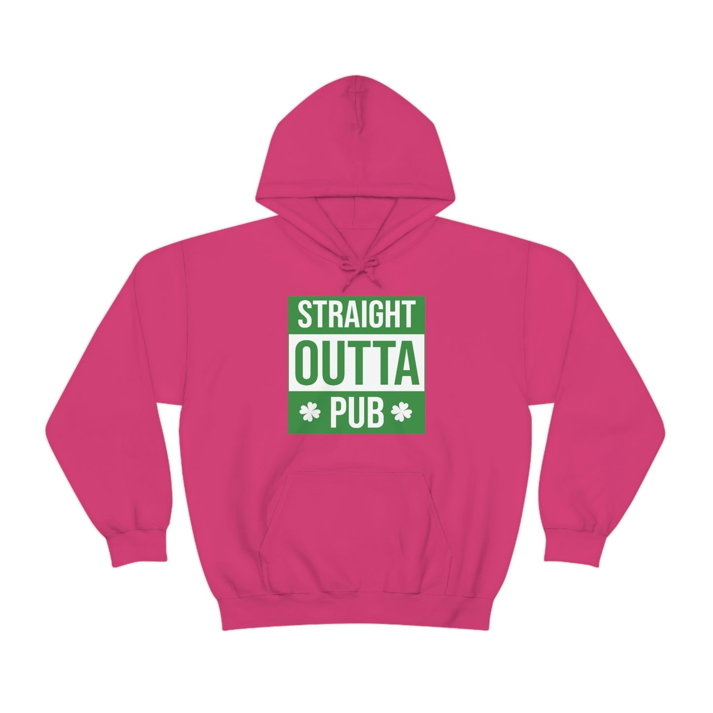 Straight Outta Pub Style Unisex Hooded Sweatshirt