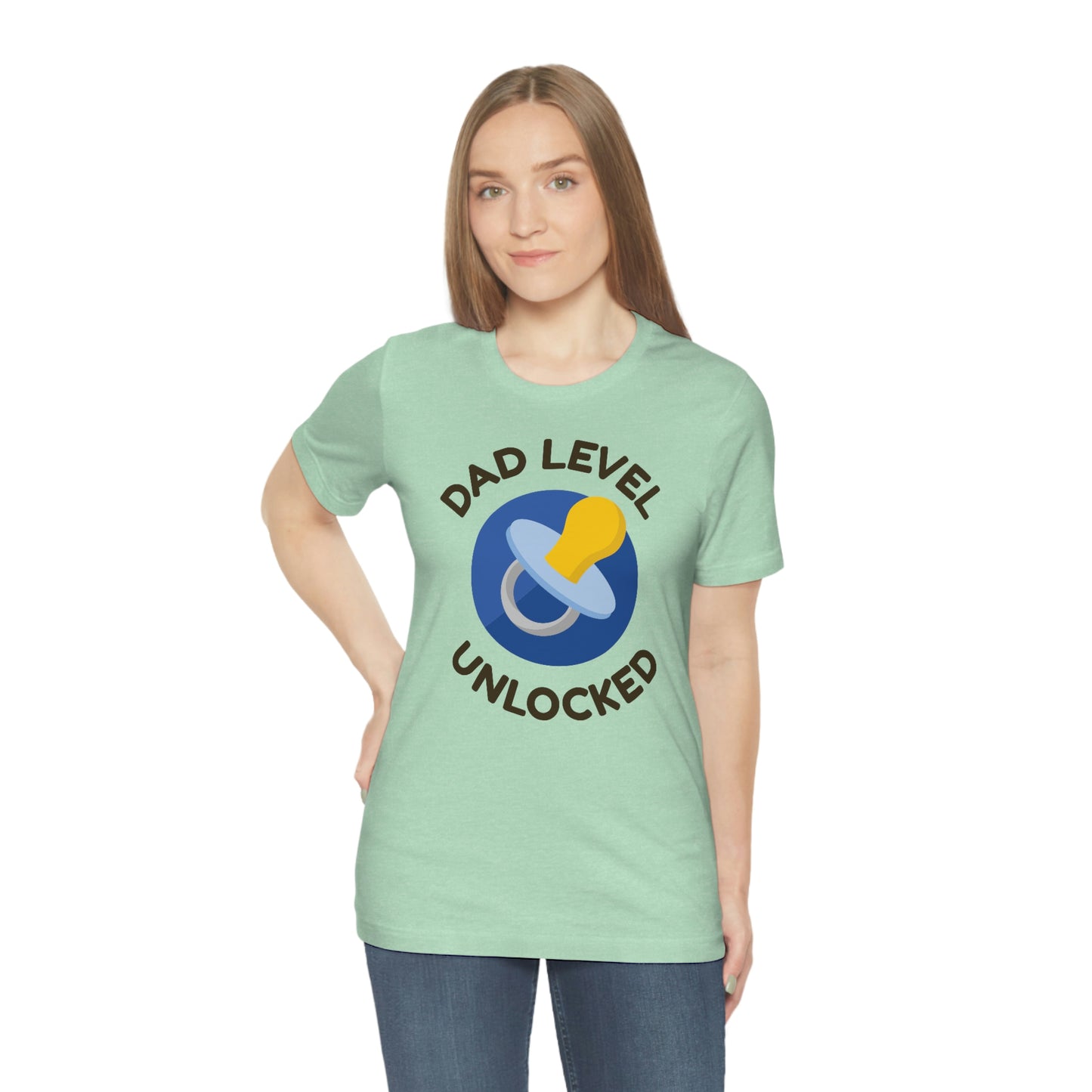 Dad Level Unlocked Unisex Jersey Short Sleeve Tee