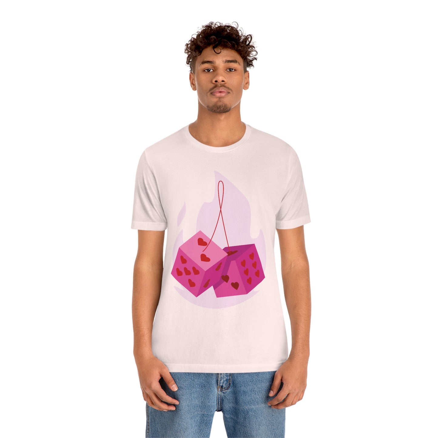 Dice Hearts Unisex Jersey Short Sleeve Tee