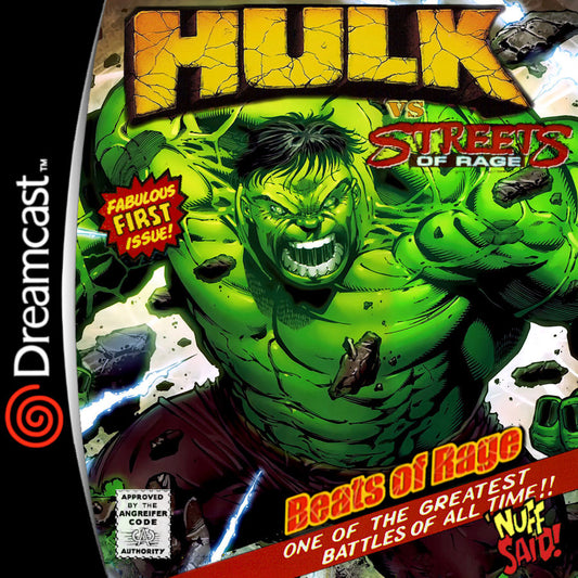 Hulk vs Streets of Rage Sega Dreamcast Game