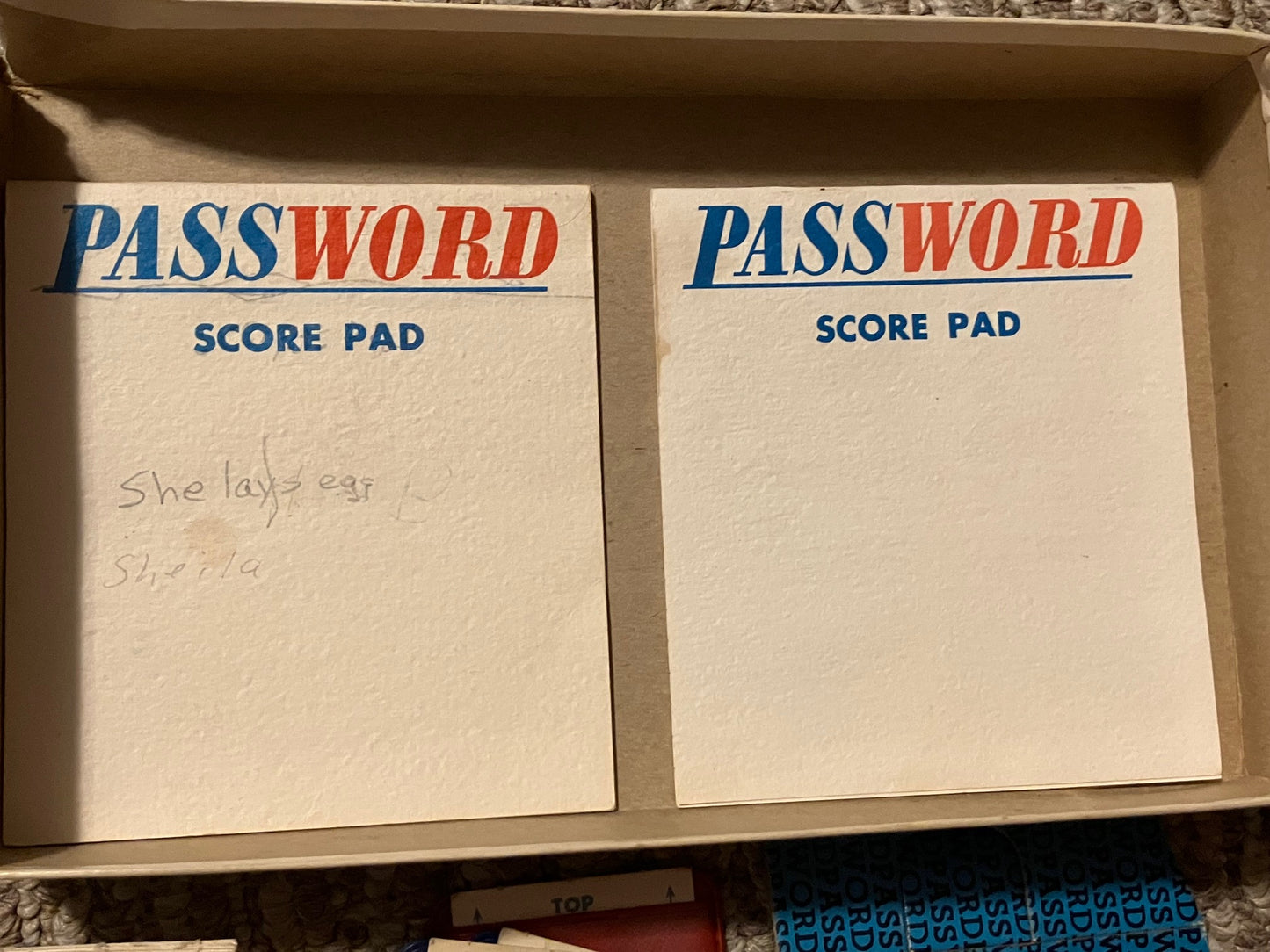 Password Vintage 1964 Board Game