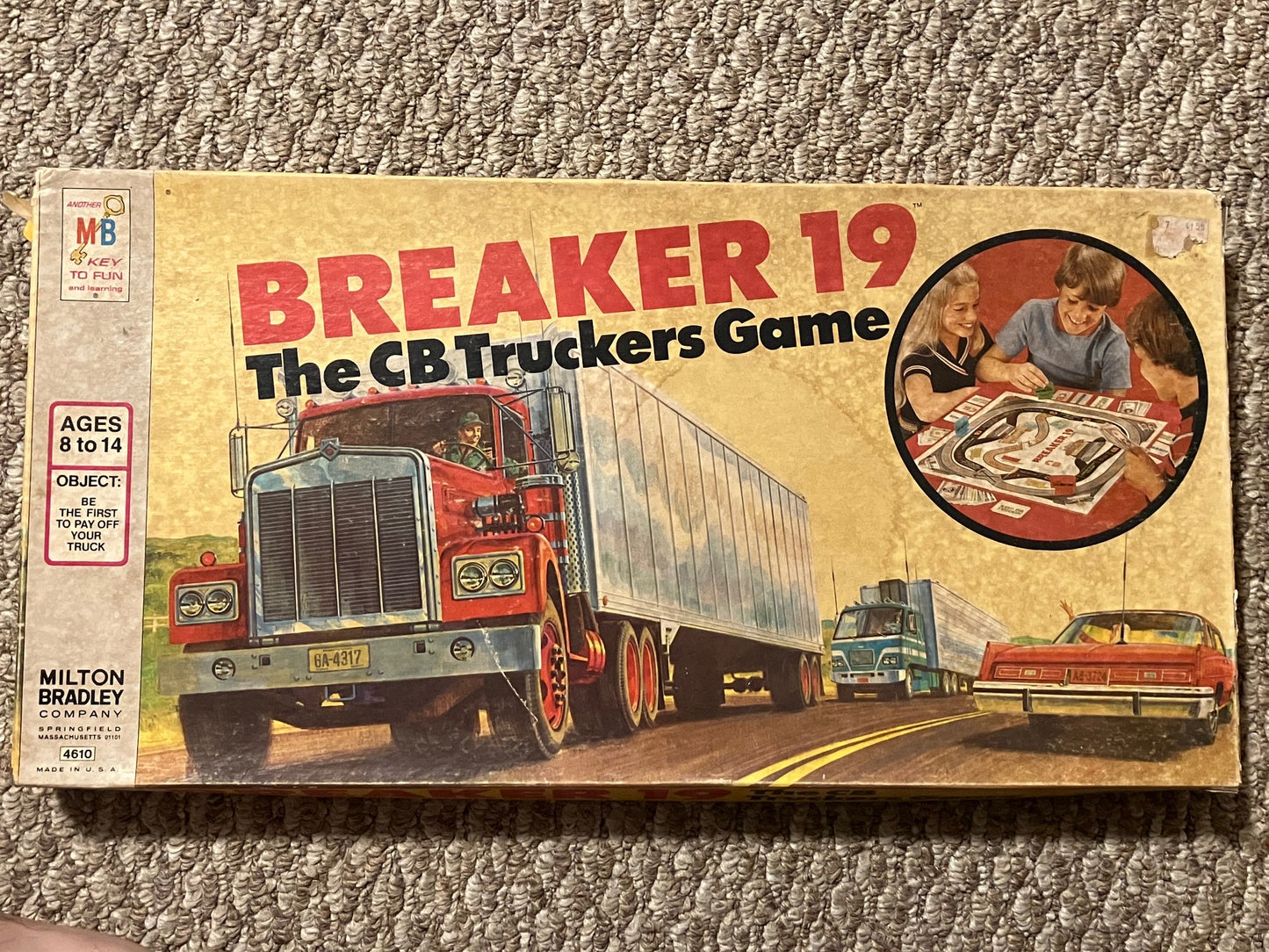 Breaker 19 The CB Truckers Game 1976 Vintage Board Game