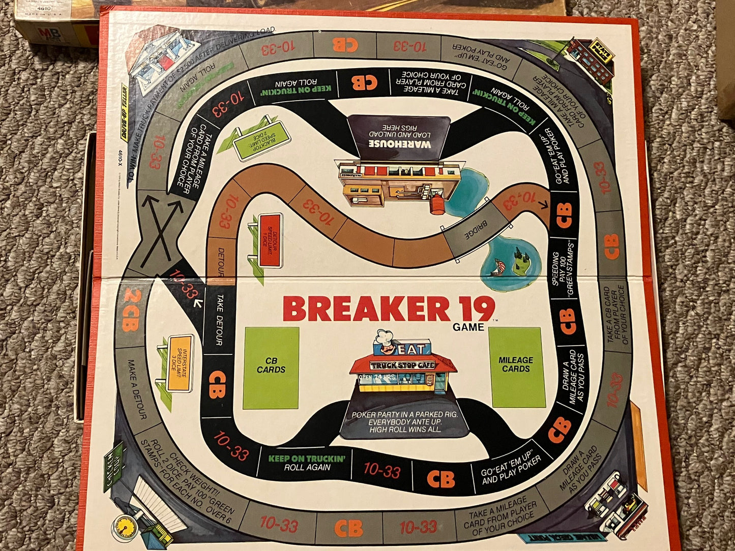 Breaker 19 The CB Truckers Game 1976 Vintage Board Game