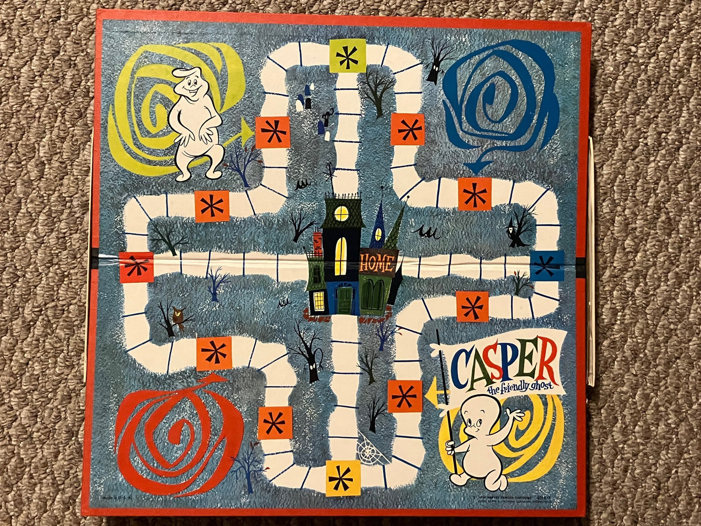 Casper The Friendly Ghost Vintage 1959 Board Game