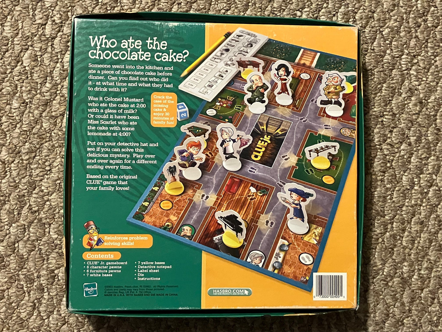 Clue Jr The Case of the Missing Chocolate Cake Board Game