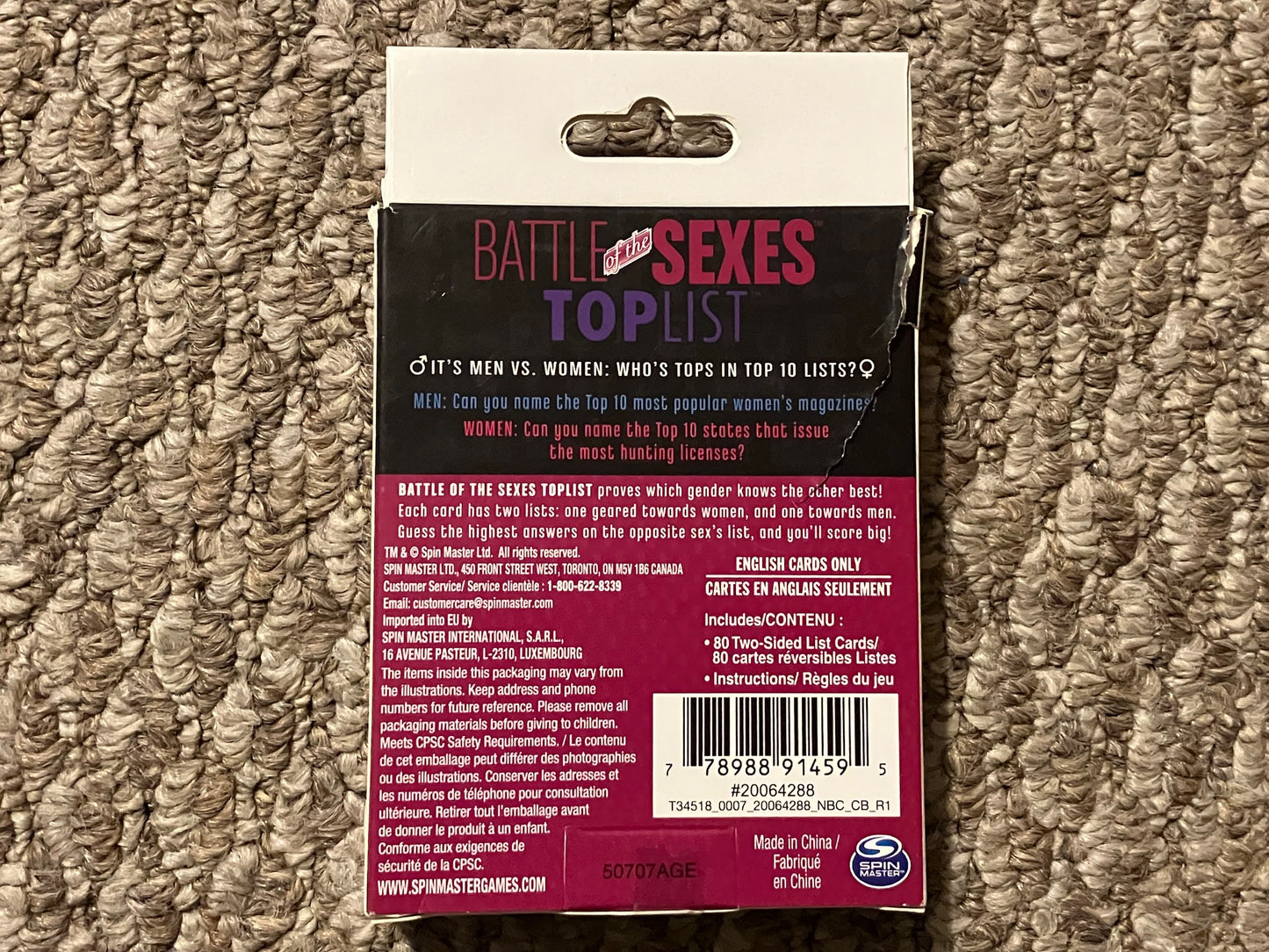 Battle of the Sexes Top List Modern Card Game