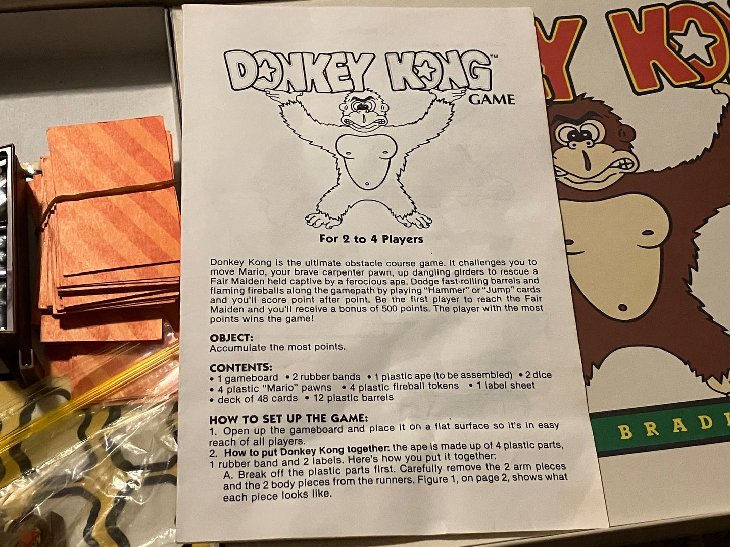 Donkey Kong Vintage 1982 Board Game