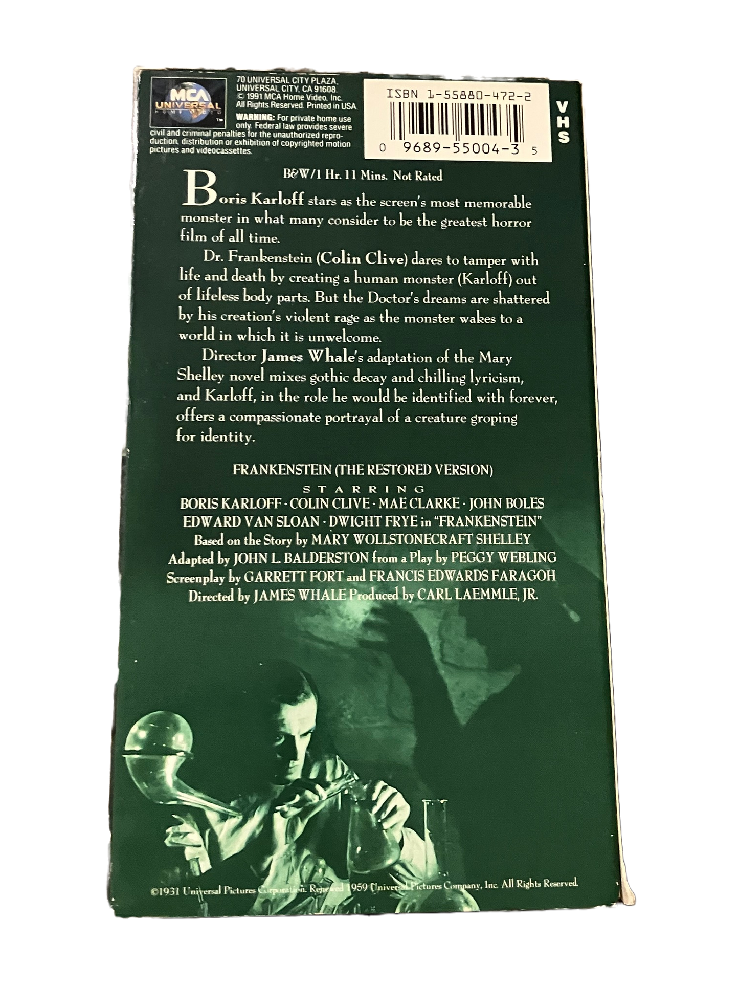 Frankenstin Used VHS Movie