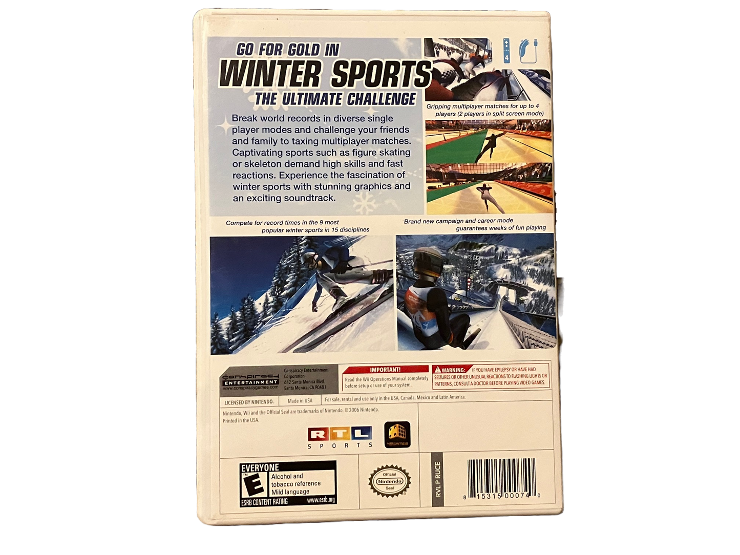Winter Sports The Ultimate Challenge Nintendo Wii Game