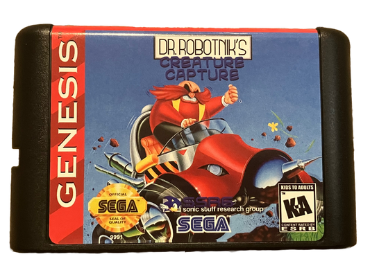 Dr Robotnik's Creative Capture Sega Genesis Video Game